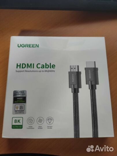Ugreen hdmi 2.1 8k Ultra High Speed 2м