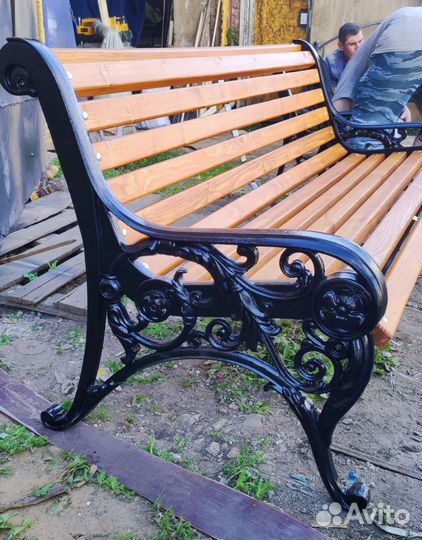 Скамейка на дачу (чугун)