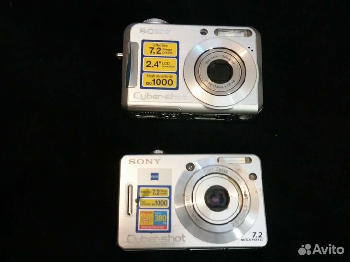 Компактные фотоаппараты Sony (7.2mpx) на запчасти