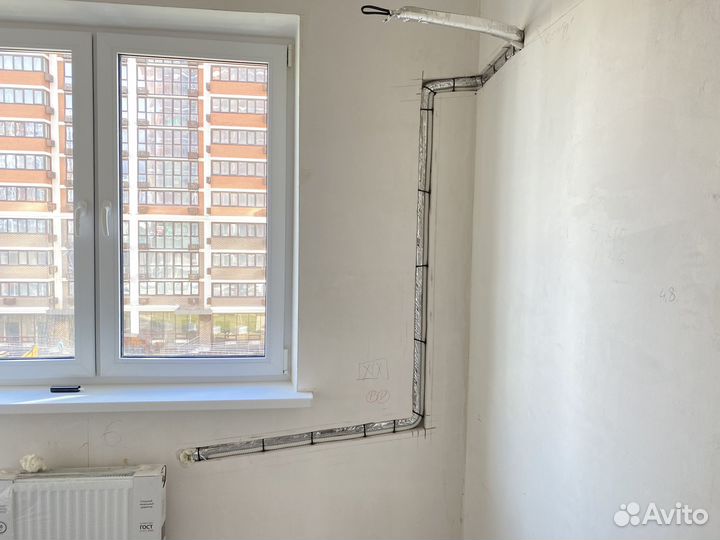 Закладка трассы для сплит-системы / монтаж