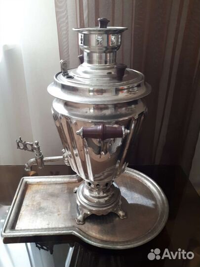 Самовар с подносом