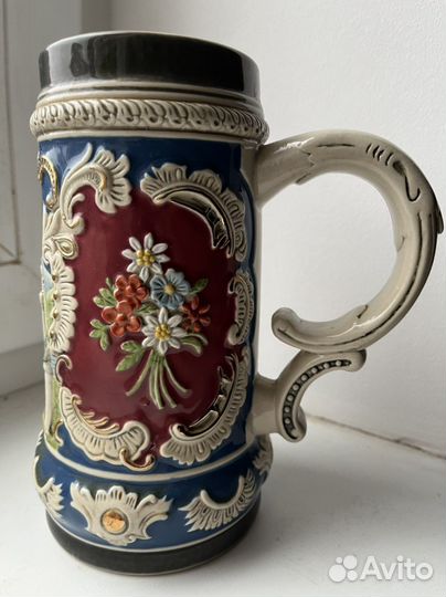 Кружка пивная. Керамика. Новая