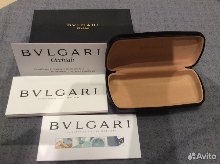 Защитный кейс для очков bvlgari цвет черный