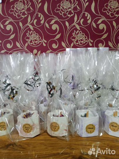 Комплименты гостям Аромасвечи в гипс. стаканчиках