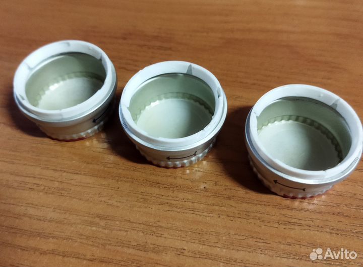 Пробки алюминиевые с пластиковым ободком