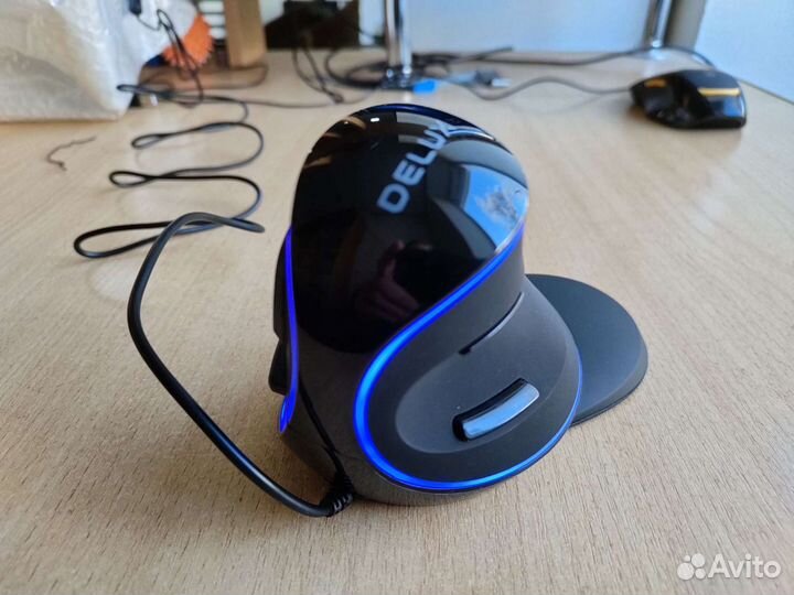 Вертикальная мышь,новая Delux M816