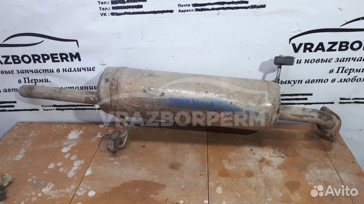 Глушитель зад. Hyundai Solaris