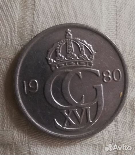 Монеты Кроны Швеция