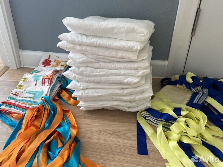 Бортики в детскую кроватку подушки