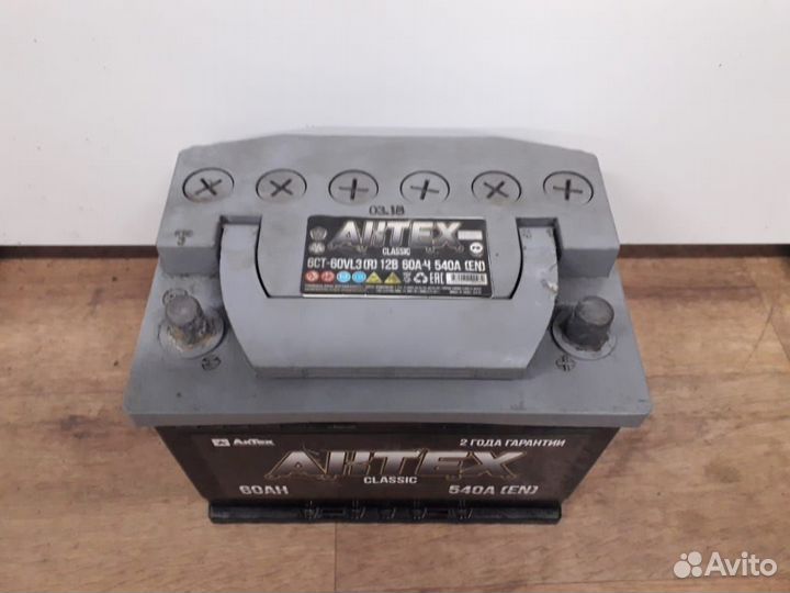 Аккумулятор бу 60Ач Актех