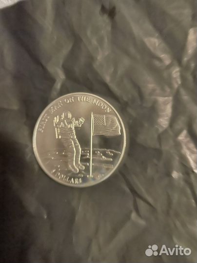 Серебренная монета 27,5 гр, проба 900