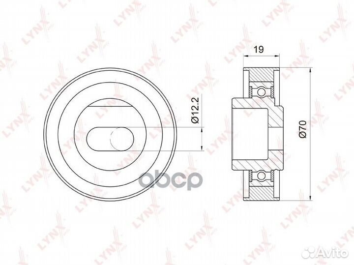 Ролик натяжной ремня грм PB1020 lynxauto
