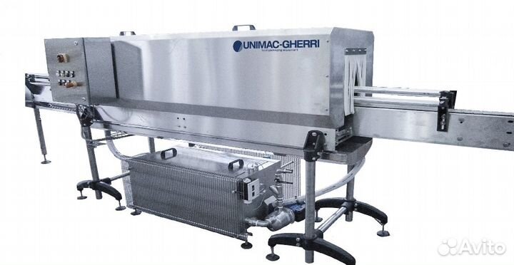 Машина unimac-gherri для ополаскивания банок