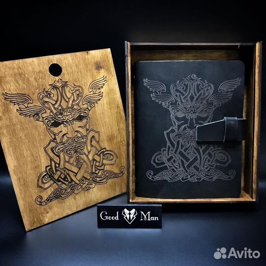 Ежедневник ручной работы из толстой кожи