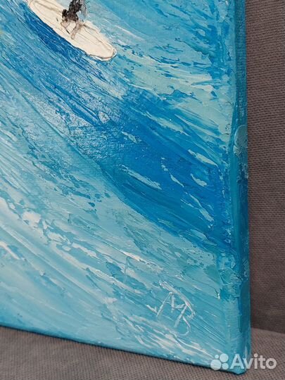 Картина маслом на холсте Волны Свободы