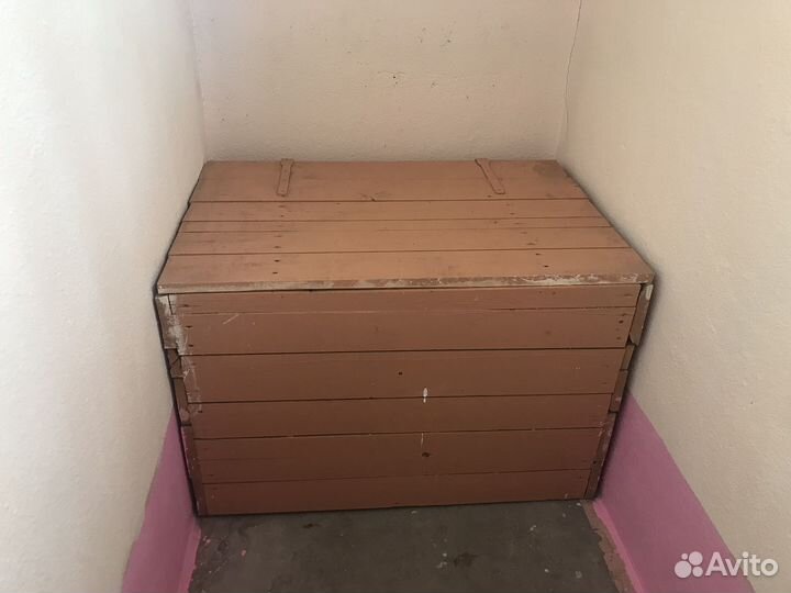 Ящик сундук деревянный хозяйственный с крышкой