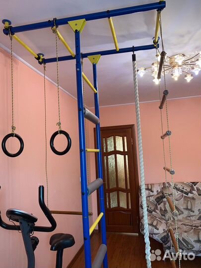 Шведская стенка в комплекте с турником-брусьями