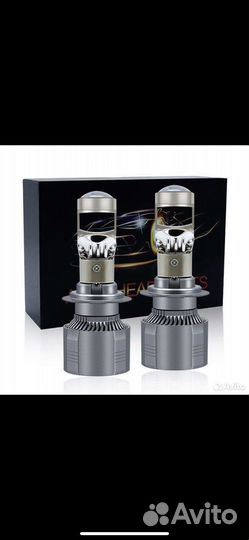 Led лампы h 7 с линзой