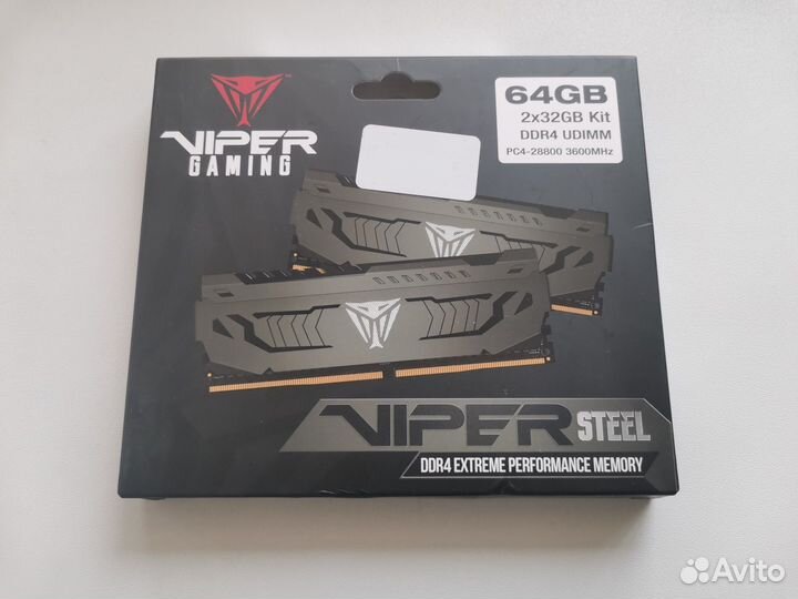 DDR4 64 gb Patriot новая (3600 и 2666 Mhz)