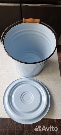 Вёдра эмалированные с крышками из СССР