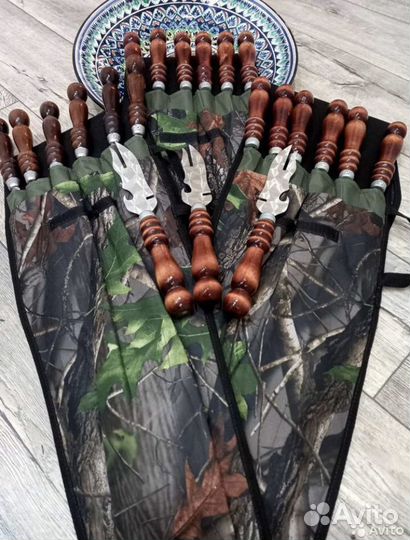 Набор шампуров в чехле подарочный