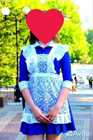 Школая форма на последний звонок с фартуком