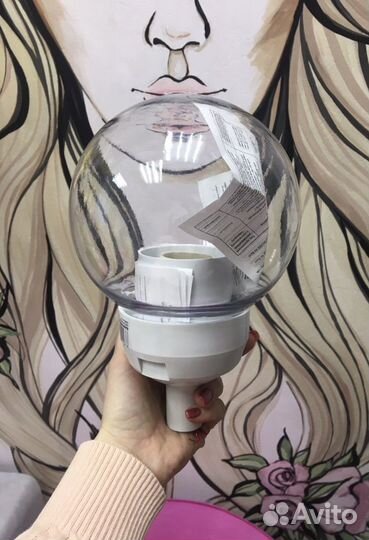 Светильник с основанием и переходником на трубу D1