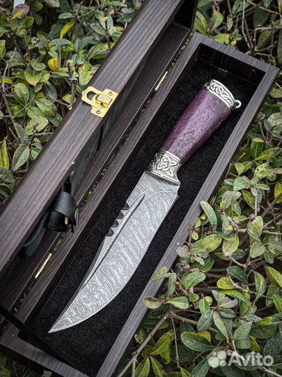 Нож из дамасской стали на подарок