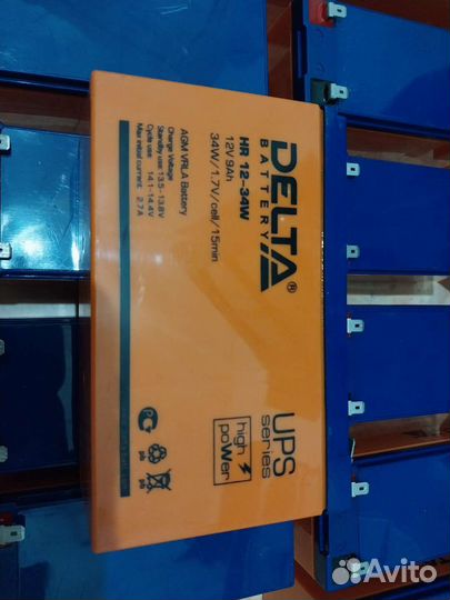 Аккумулятор акб,Delta hr12-34, Delta 1226