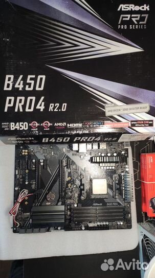 Ryzen 5 3600 комплект с Asrock b450 PRO4