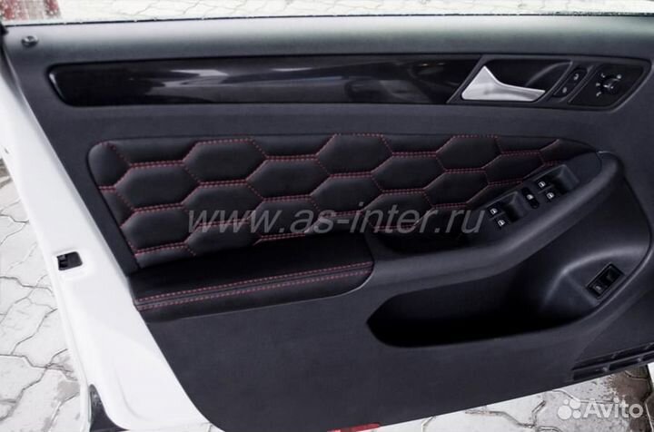 Чехлы на подлокотники дверей Volkswagen Jetta 6