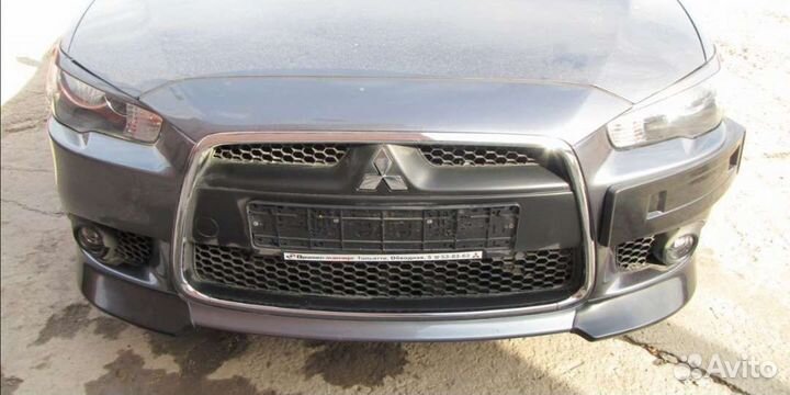 Клыки переднего бампера Лансер 10 рестайлинг