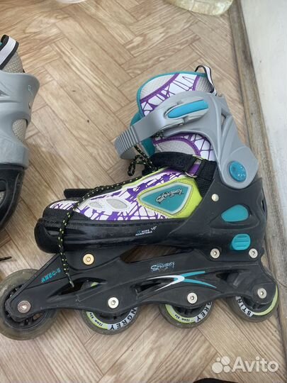 Роликовые коньки детские раздвижные 35-38