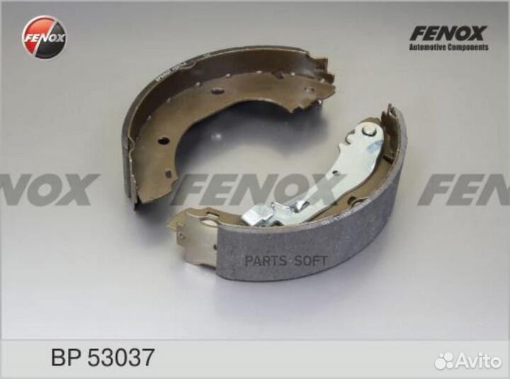 Fenox BP53037 BP53037 колодки барабанные\ Fiat Duc