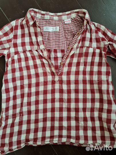 Рубашка zara для девочки 98