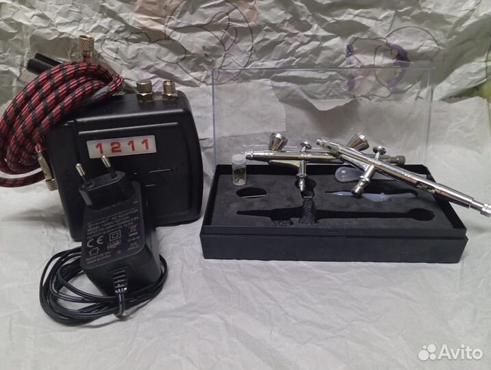 Аэрограф с компрессором джаз для творчества