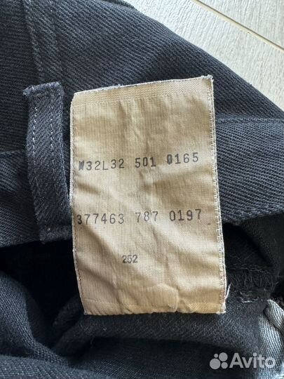 Джинсы levis 501 vintage 32x32