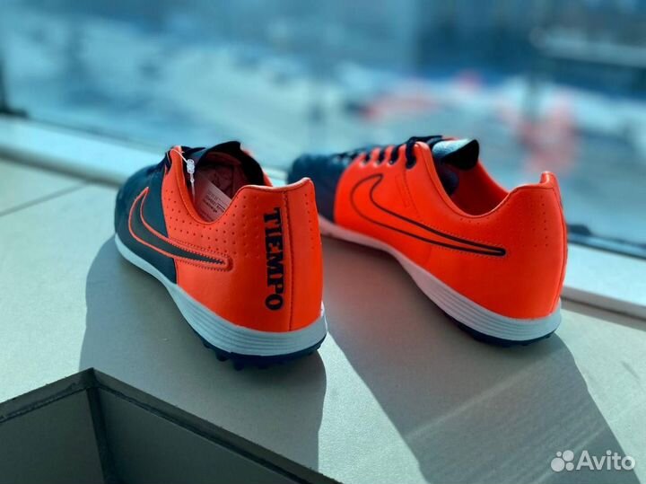 Бутсы Nike Tiempo TF blue/orange