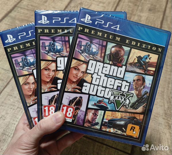 Новый диск GTA 5 на PS4