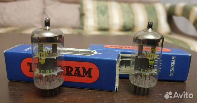 Пара ламп RFT ECC81 12AT7 (Германия)