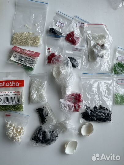 Аксессуары, стеклярус, бисер, цветы для рукоделия