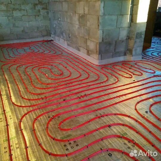 Водяной теплый пол,теплый пол,монтаж теплого пола