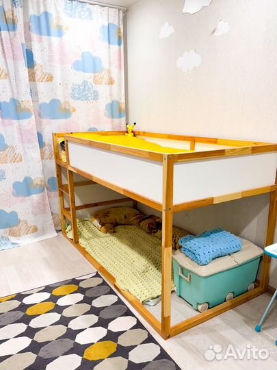 Кровать чердак IKEA kura