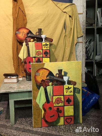 Картина маслом на холсте натюрморт