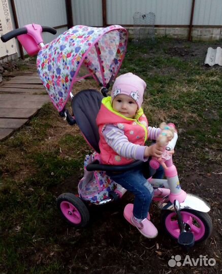 Велосипед с ручкой детский