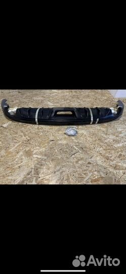 Диффузор заднего бампера на Mazda 3 BM чёрный