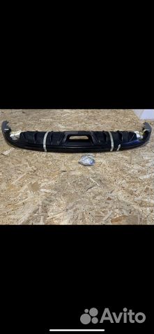 Диффузор заднего бампера на Mazda 3 BM чёрный