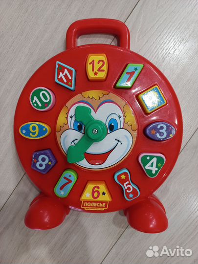 Развивающие игрушки - детские часы Полесье