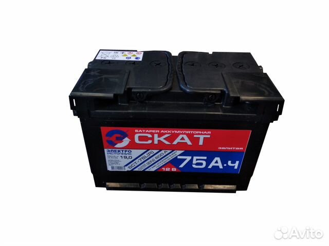 Аккумулятор Скат 75ач оп газель reno kia