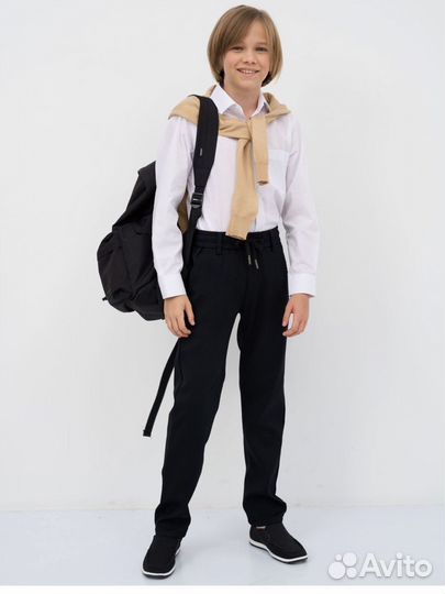 Брюки школьные на резинке джоггеры 152-158 новые